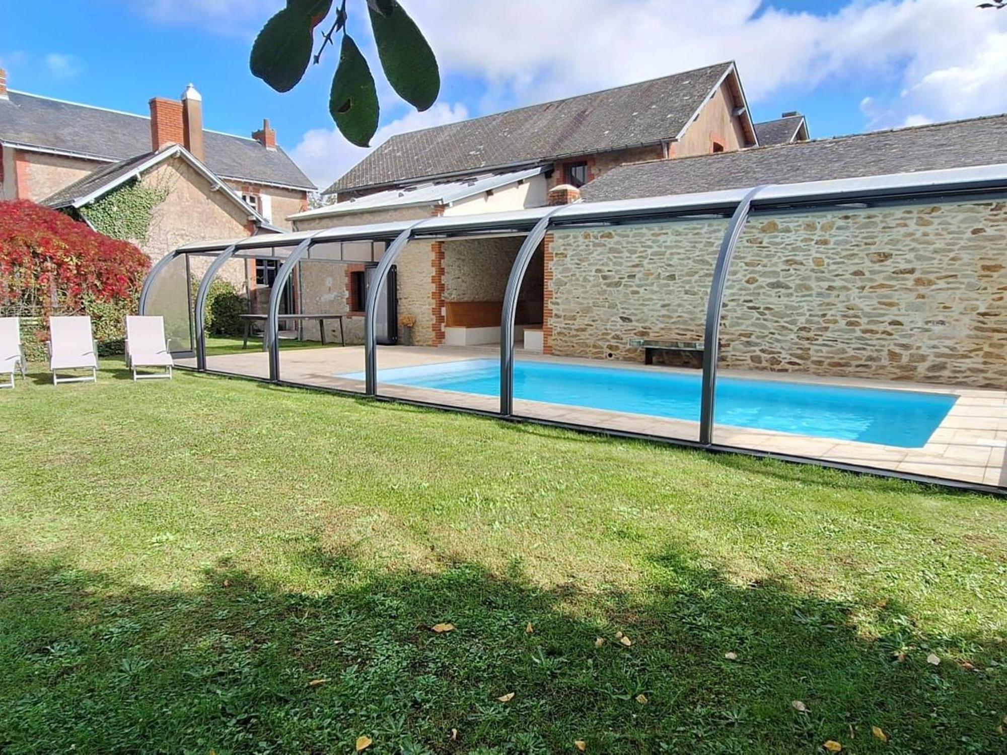 Gite Familial Avec Piscine Chauffee A Lege - Fr-1-306-1296 Legé Exterior foto